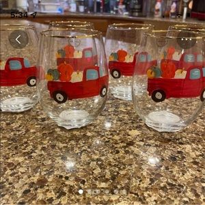 Fall glasses and napkins